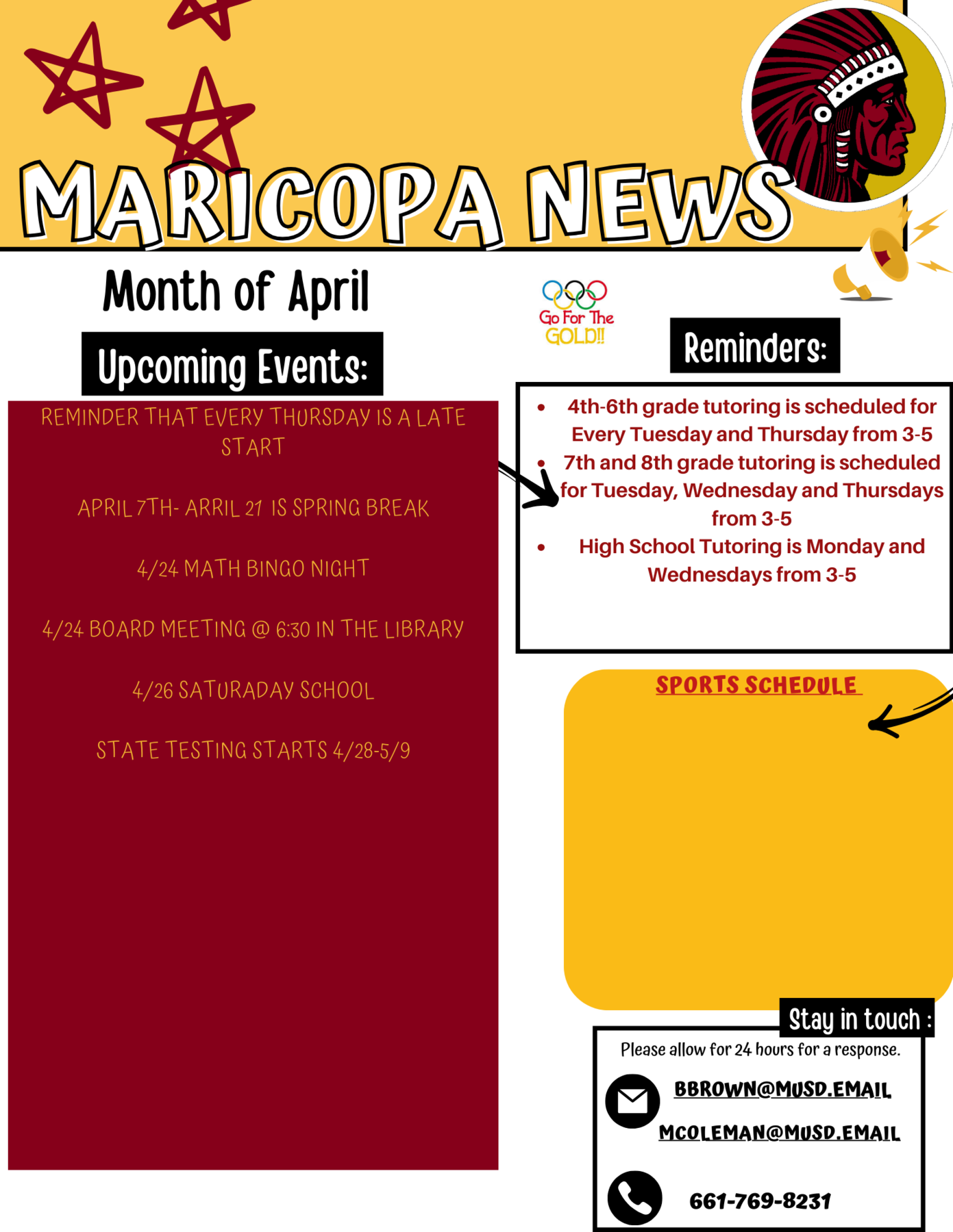 school newsletter